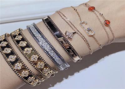 China Venta al por mayor de la joyería de Dubai personalizado del oro 18K y de Diamond Bracelet For Wife/de la novia en venta
