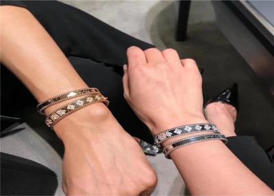 Cina Oro bianco 18K del braccialetto di lusso del diamante per l'anniversario di nozze/festa di compleanno in vendita
