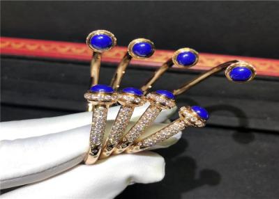China Charming 18K Gold Diamond Bracelet , Piaget Possession Open Bangle Bracelet for sale