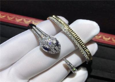 Chine Bracelet unique de diamant de l'or 18K blanc, bijoux personnalisés à extrémité élevé à vendre