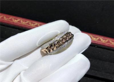中国 結婚式/約束のための流行の18カラットの金のPiagetのダイヤモンド指輪 ダイヤモンドの宝石類の工場 販売のため