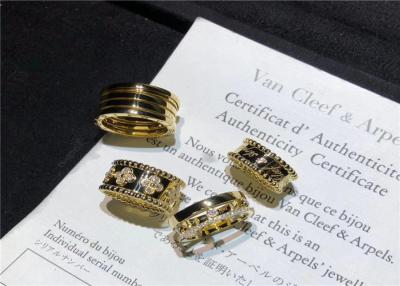 China Anel de diamante excelente do ouro 18K, aliança de casamento do diamante do ouro de 18K Rosa à venda