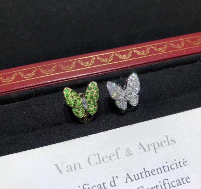 China Fornecedores da joia das moças de Sapphire And Diamond Ring For de Van Cleef & do ouro branco de Arpels 18K à venda