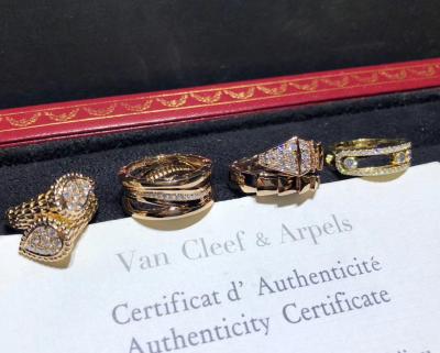 중국 결혼 기념일/생일 당을 위한 확실한 18K 금 다이아몬드 반지 다이아몬드 보석 판매용