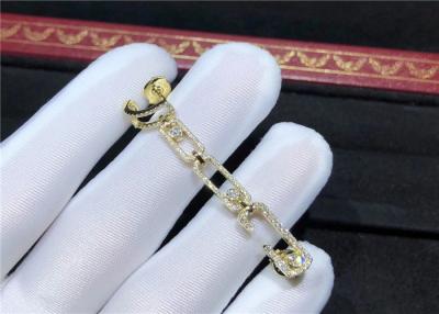 中国 クウェートの女性の魅力的なMessikaの宝石類、18K金のMessika移動イヤリングを時計屋 販売のため
