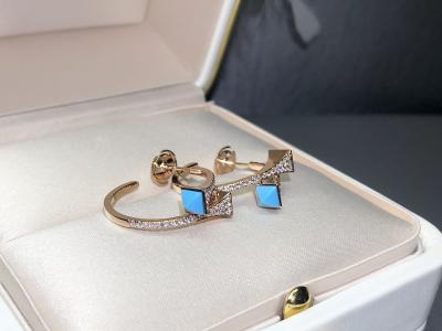 China Joia feita sob encomenda da joia da forma de DIAMOND Earring do OURO de MARLI 18K à venda