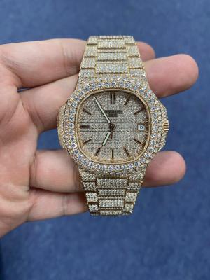 中国 自動巻腕時計の氷の宝石類のVvs Moissaniteのダイヤモンドの習慣 販売のため