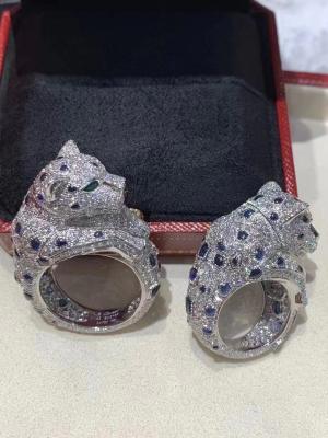 China ORO PURO 18K CARTIER Mirror de Vvs Diamond Ring Gold Jewelry en venta
