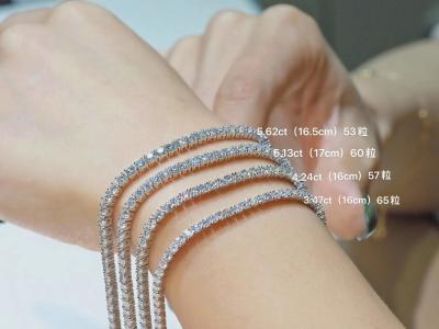 China 1 To 20 Carat Diamond Tennis Bracelet 14k White Or Yellow Gold DEF VVS1 for sale