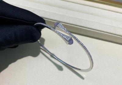 China 18K ouro feito sob encomenda Diamond Bracelet  Bracelet Full Diamond Nickle Free à venda