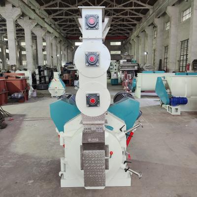 China 22kw 2th Biomass Ring Die Pellet Mill Chicken Shrimp Feed Making Machine for sale