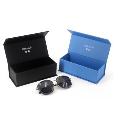 China Custom Cardboard Sunglasses Box Packaging Luxury Hard Sunglass Rigid Magnetic Packaging Box For Sunglasses for sale