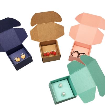 Chine Logo fait sur commande imprimant le petit emballage minuscule de boîte-cadeau de bijoux de petit carton à vendre
