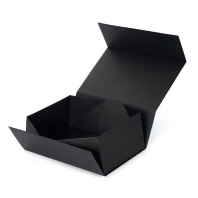 中国 習慣は磁気ふたが付いている贅沢で黒い磁気ギフト用の箱の卸し売りギフト用の箱を印刷した 販売のため