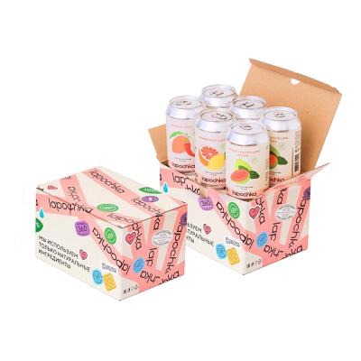 China Custom Logo Eco Friendly Corrugated Carton Fruit Juice Paper Box Packaging for sale