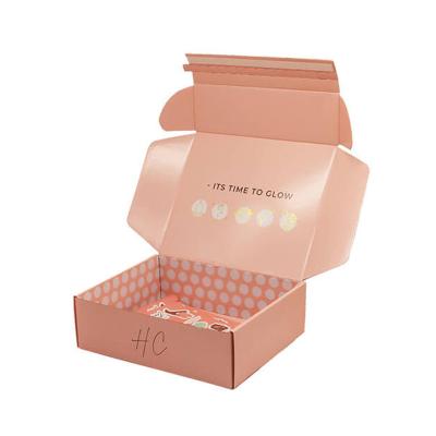 China Custom Self Seal Adhesive Packaging Boxes Easy Tear Strip Zipper Mailing Mailer Shipping Box With Zipper for sale