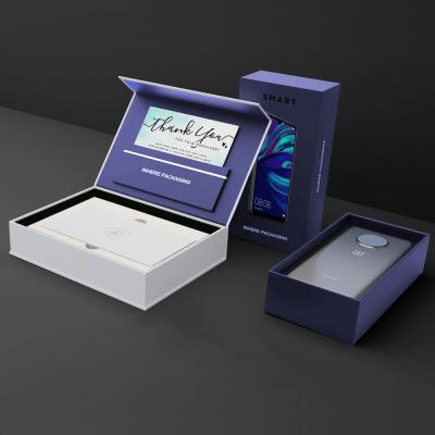 China Caixa de empacotamento do telefone celular feito sob encomenda do telefone celular do presente de Logo Printed Luxury Rigid Paper à venda