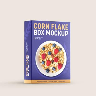 China Food Product Paper Box Manufacturers Eco Friendly Custom Cereal Box Packaging for sale