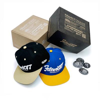 China Customized Size Recycled Baseball Cap Hat Packaging Shipping Box for sale