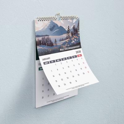 Κίνα Ημερολόγιο εκτύπωσης εγγράφου τέχνης ημερολογιακού προσαρμοσμένο cOem τοίχων γραφείων 365 ημερών προς πώληση