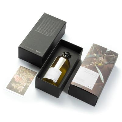 China Luxury Logo Printing Olive Oil Gift Boxes Packaging Varnishing for sale