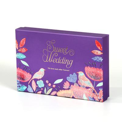 China Caixa de presente de papel dura da multi cor com tampas, caixas de presente decorativas do casamento à venda