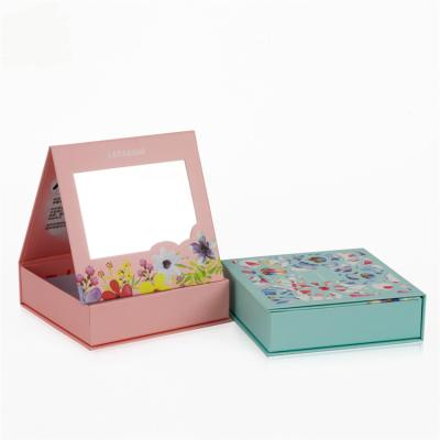 Китай Красочная небольшая твердая магнитная подарочная коробка, декоративные подарочные коробки с вставкой зеркала продается