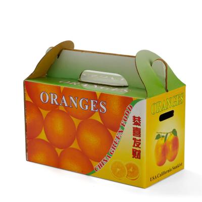China Die Cut Corrugated Cardboard Fruit Packing Boxes , recycled Fruit Shipping Boxes for sale