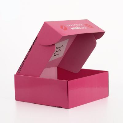 China Pink Recycled Makeup Subscription Boxes , Custom Cosmetic Packaging Boxes for sale