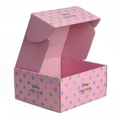 China Cajas de encargo impresas color rosado de la suscripción, caja de embalaje del regalo del maquillaje de las mujeres en venta