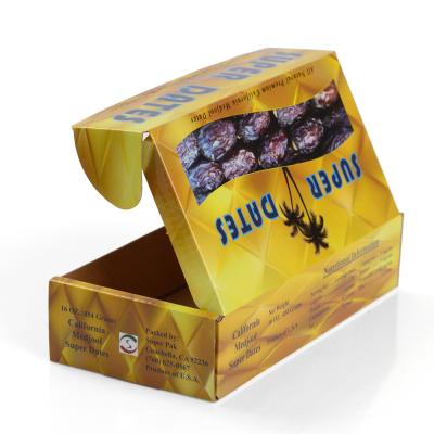 Китай Рифленый напечатанный отправитель кладет Эко в коробку дружелюбное для сухой упаковки плодов продается