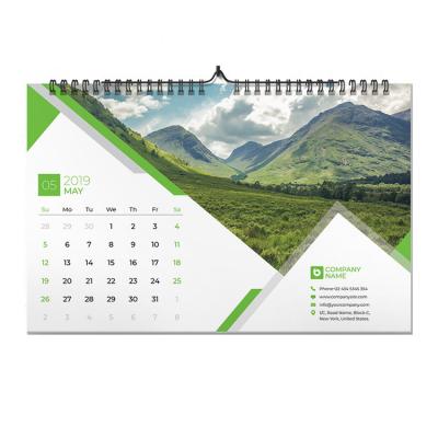 China Tamanho personalizado por encomenda do calendário de parede da cópia mensal para anunciar à venda