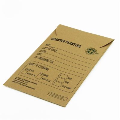 China Custom Printed Brown Kraft Paper Envelope With Own Logo Eco Friendly for sale
