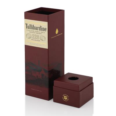 China Custom Cardboard Brand Champagne / Wine / Whiskey Bottle Boxes Packaging for sale