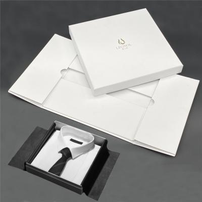 China Custom Printed Logo Clothing Paper Box Packaging For Apparel for sale
