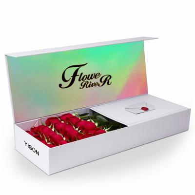 Chine Emballage de boîte de fleurs de papier de logo d'impression personnalisée à vendre