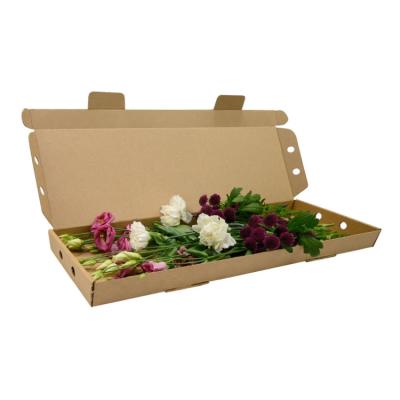 China Custom Logo Printing Paper Letter Flower Packaging Shipping Boxes For Roses for sale