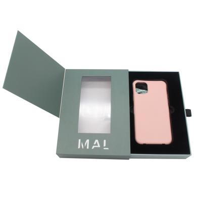 China Custom Printed Paper Luxury Drawer Slide Mobile Cell Phone Case Packaging Boxes for sale