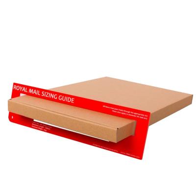 中国 注文のロゴの印刷の郵便料金薄い郵送箱のボール紙の高貴な郵便大きいレター ボックス 販売のため