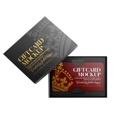 China Empaquetado de encargo de la caja de tarjetas de regalo del saludo del crédito del juego de Logo Printing Paper Empty Playing en venta