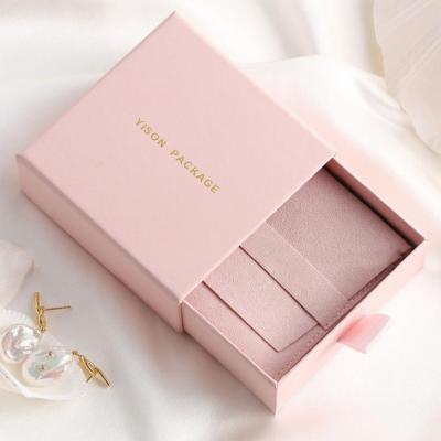 China Custom Printed Personalized Luxury Pink Braclet Jewlery Jwellery Packaging Box for sale