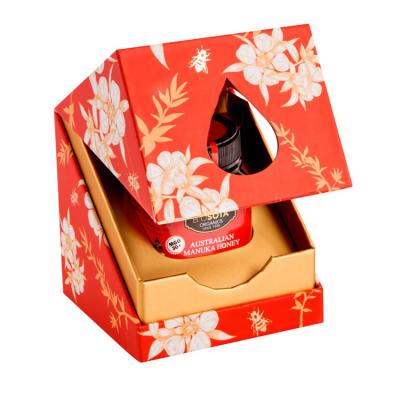 China Custom Logo Printed Paper Royal Honey Packaging Box Luxury Gift Boxes For Honey for sale