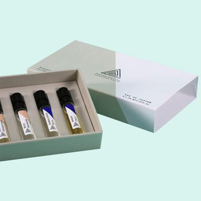 China Kundenspezifische Drucksache-leere Prüfvorrichtung parfümieren 10ml Vial Packaging Box zu verkaufen
