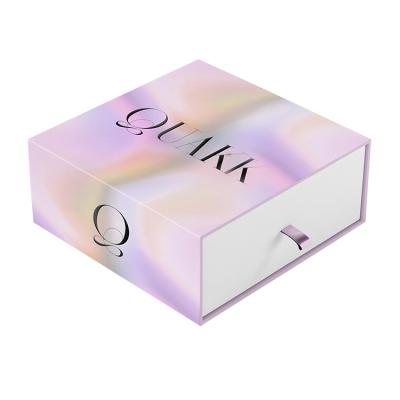 China Custom Printed Drawer Slide Jewelry Box Elegant Gift Box Packaging for sale
