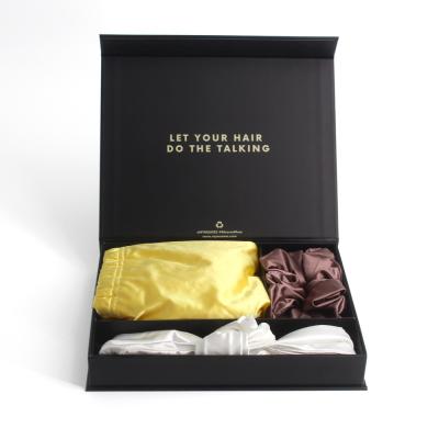 Chine La coutume a imprimé les boîtes de empaquetage de chouchou de boîte-cadeau de cheveux en soie de satin pour des chouchous à vendre