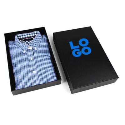 China Custom Size Printed Paper Box Fit T Shirt Luxury T shirt Packaging Gift Boxes for sale