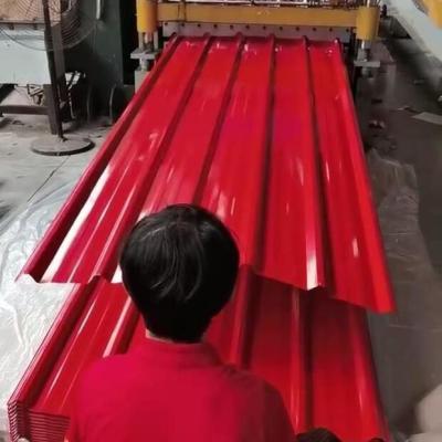 China T Type Prepainted Roofing Sheet 0.105-0.8mm Zinc Corrugated Roofing Sheet for sale