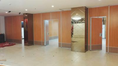 China Free Design Hanging Sliding Door Movable Partition MDF Wall Portable Partition for Hotel Restaurant Color Customizable for sale