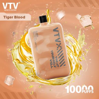 China VTV 10000 Puffs Puff Bar Sabores Mango Morango Kiwi Nicotina Sal 5% à venda