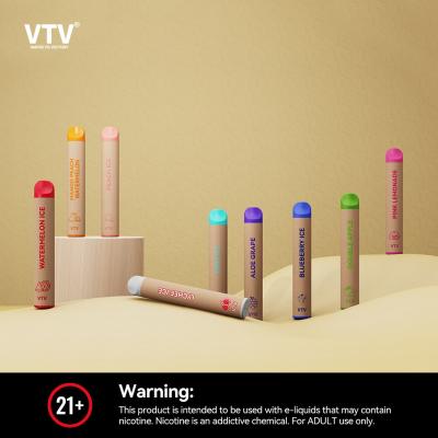 Chine 1.0ohm 600 bouffées E-cigarettes jetables sans nicotine 2 ml Vape Pen avec TPD à vendre